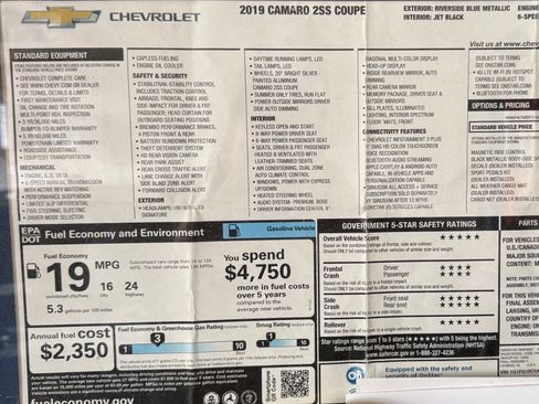 Used 2019 Chevrolet Camaro SS image 13