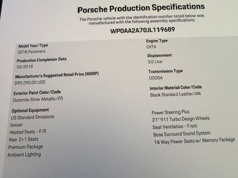 Used 2018 Porsche Panamera image 19