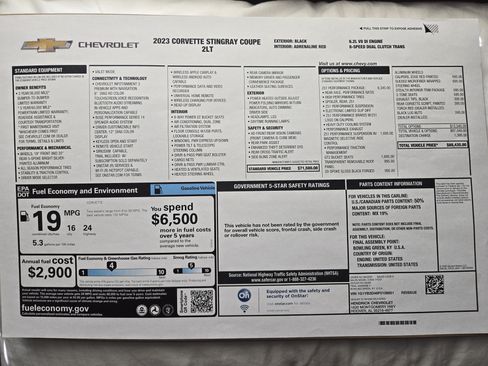 Used 2023 Chevrolet Corvette Stingray Preferred Cpe w/ Z51 Performance Package image 30