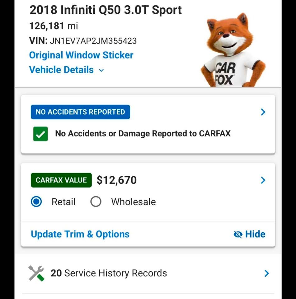 Used 2018 INFINITI Q50 Sport RWD image 6