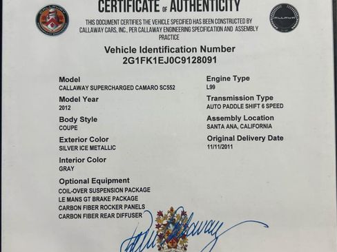 Used 2012 Chevrolet Camaro SS w/ RS Package image 11