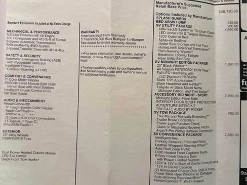 Used 2023 Nissan Titan SV w/ SV Convenience Package image 15