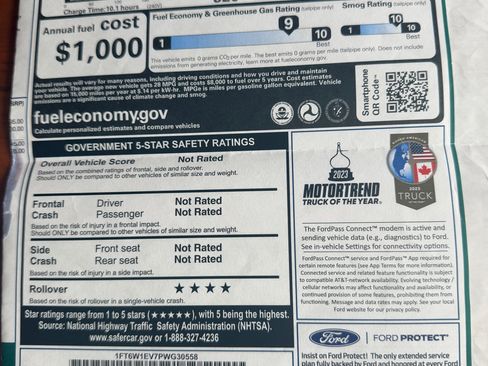 Used 2023 Ford F150 Lightning Lariat w/ Equipment Group 511A High AWD/4WD image 6