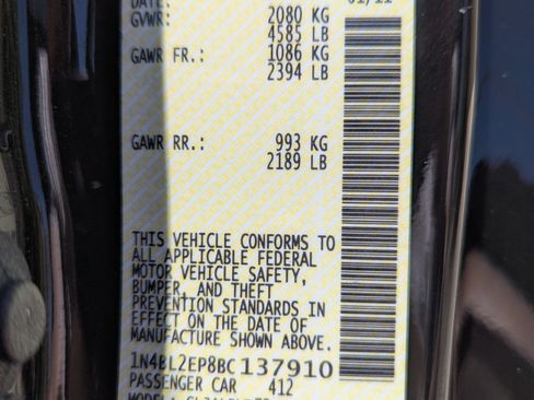 Used 2011 Nissan Altima 3.5 SR w/ Leather Pkg FWD image 32