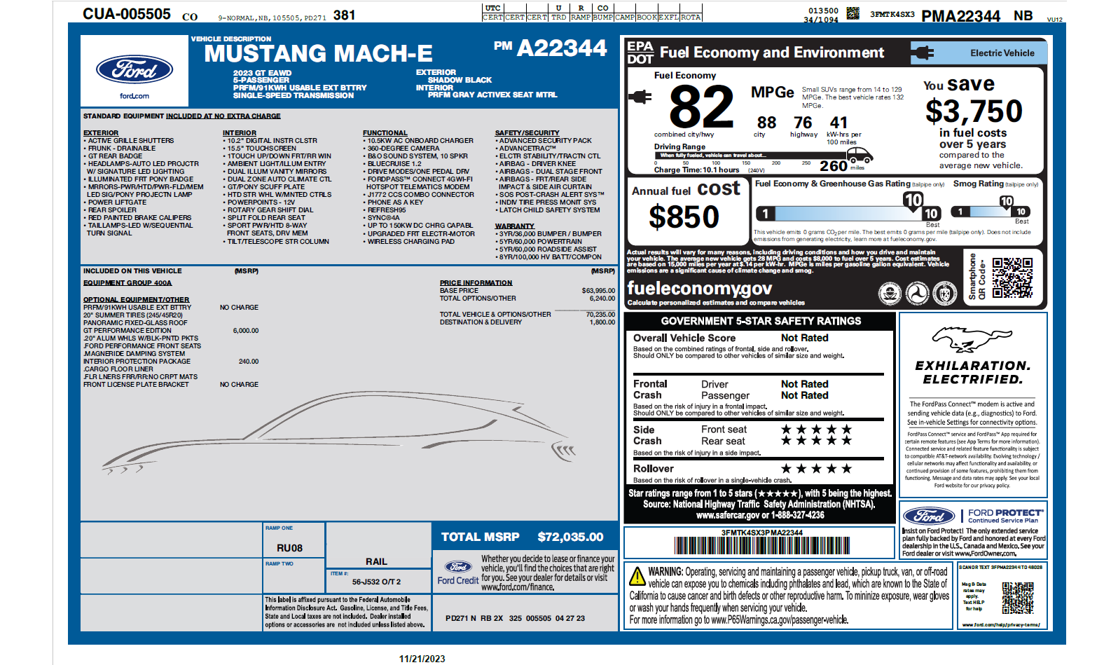 Used 2023 Ford Mustang Mach-E GT w/ GT Performance Edition AWD/4WD image 10