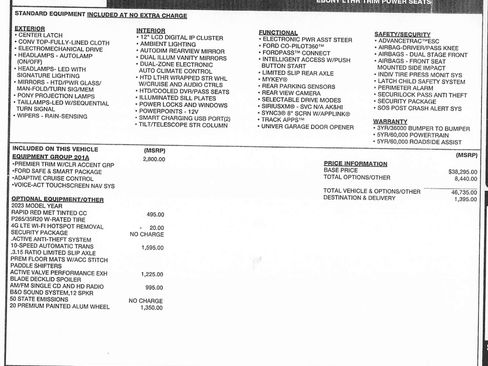 Used 2023 Ford Mustang Premium w/ Equipment Group 201A image 6