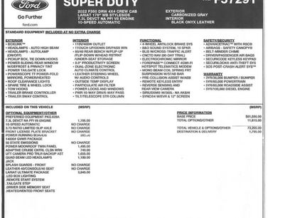 Used 2022 Ford F350 Lariat w/ Lariat Ultimate Package