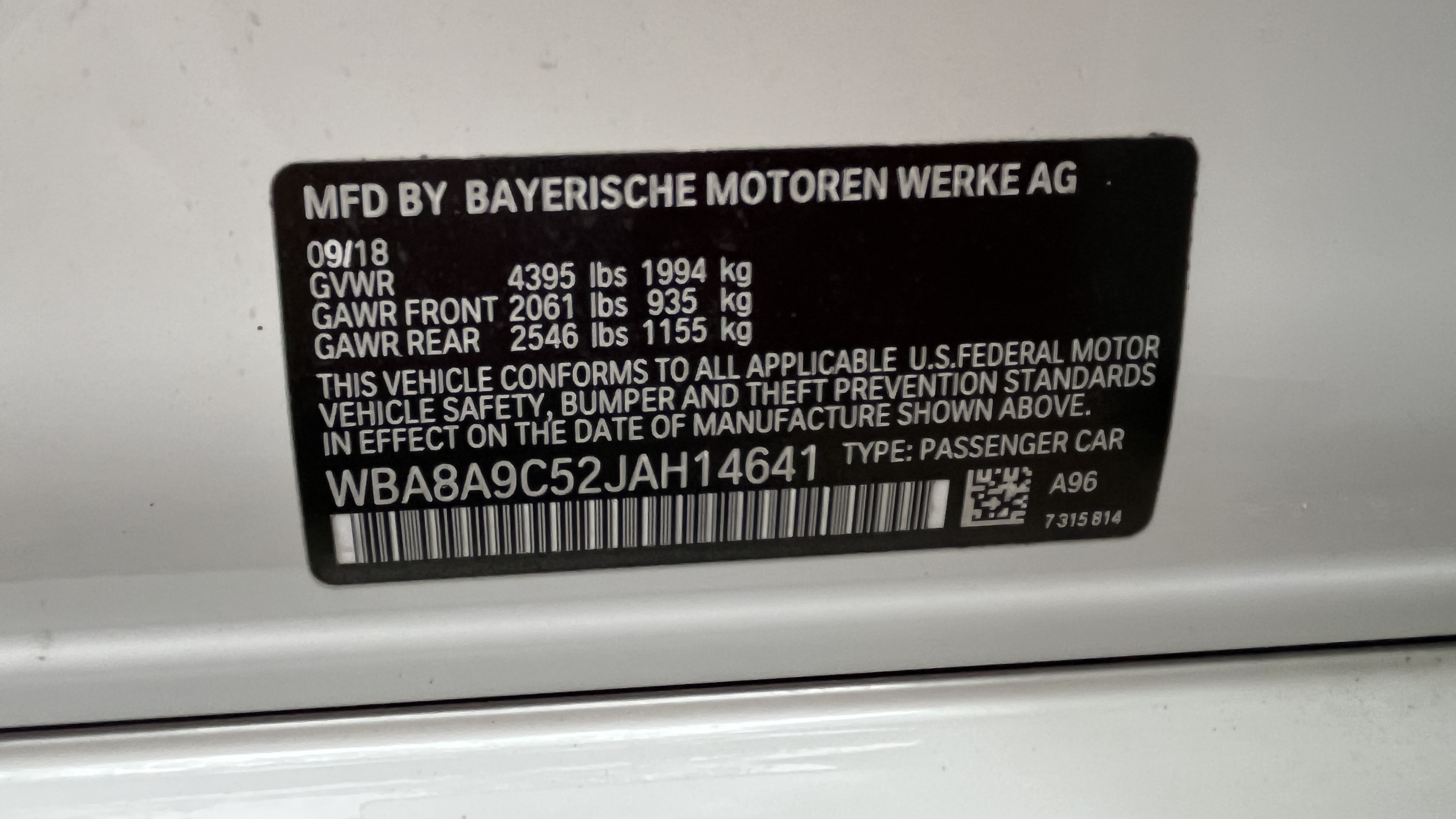 Used 2018 BMW 320i Sedan w/ Convenience Package RWD image 8
