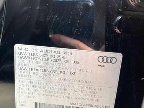 Used 2016 Audi SQ5 Premium Plus w/ Technology Package AWD/4WD image 12