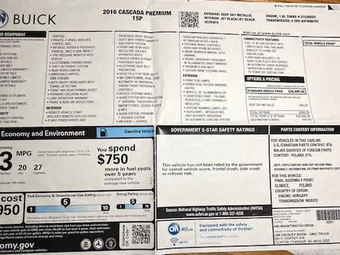 Used 2016 Buick Cascada Premium image 13