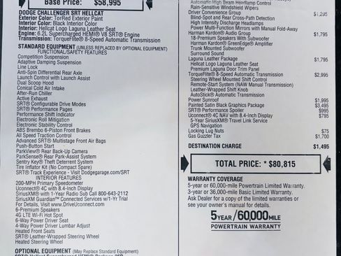 Used 2020 Dodge Challenger SRT Hellcat image 14