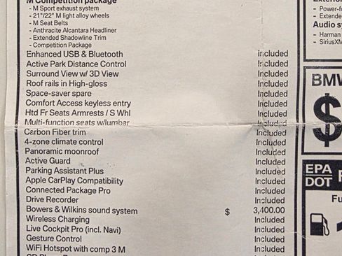 Used 2020 BMW X5 M Competition w/ Executive Package image 32