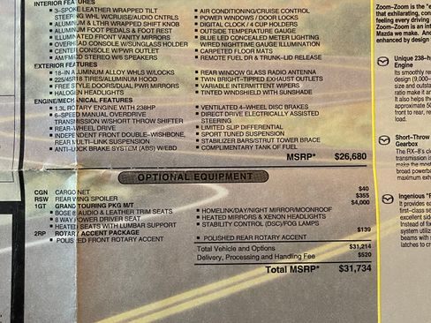 Used 2004 MAZDA RX-8 w/ MT Grand Touring Pkg image 21