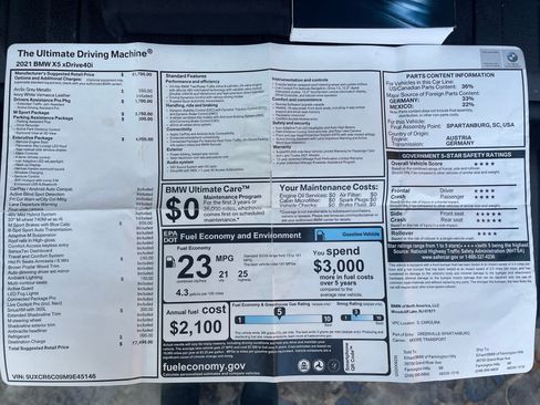 Used 2021 BMW X5 xDrive40i w/ M Sport Package image 11