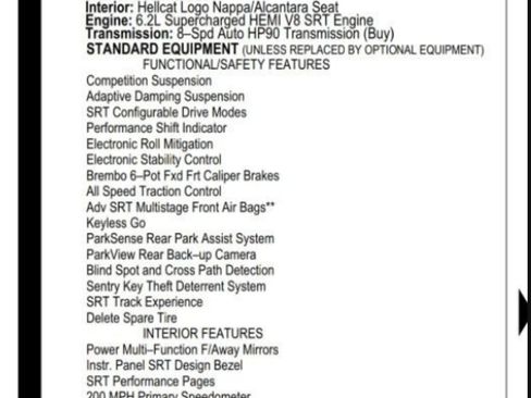 Used 2018 Dodge Challenger SRT Hellcat image 9