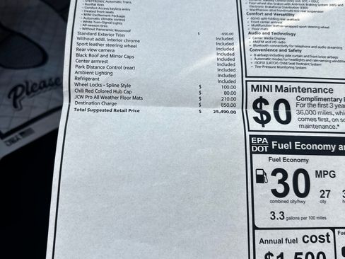 Used 2019 MINI Cooper 2-Door Hardtop w/ Signature Upholstery Package image 15