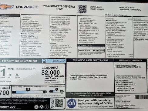 Used 2014 Chevrolet Corvette Stingray Convertible w/ 2LT Preferred Equipment Group image 11