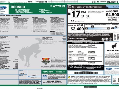 Used 2021 Ford Bronco Badlands image 8