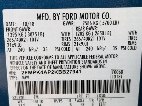 Used 2019 Ford Edge ST w/ Equipment Group 401A AWD/4WD image 16
