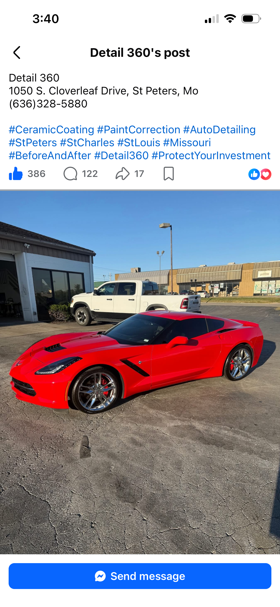 Used 2017 Chevrolet Corvette Stingray Coupe w/ 2LT Preferred Equipment Group RWD image 2
