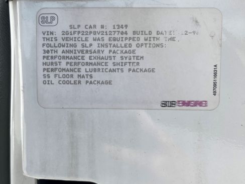 Used 1997 Chevrolet Camaro SS w/ SS Alteration Pkg image 17