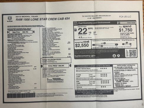 Used 2015 RAM 1500 Lone Star image 32