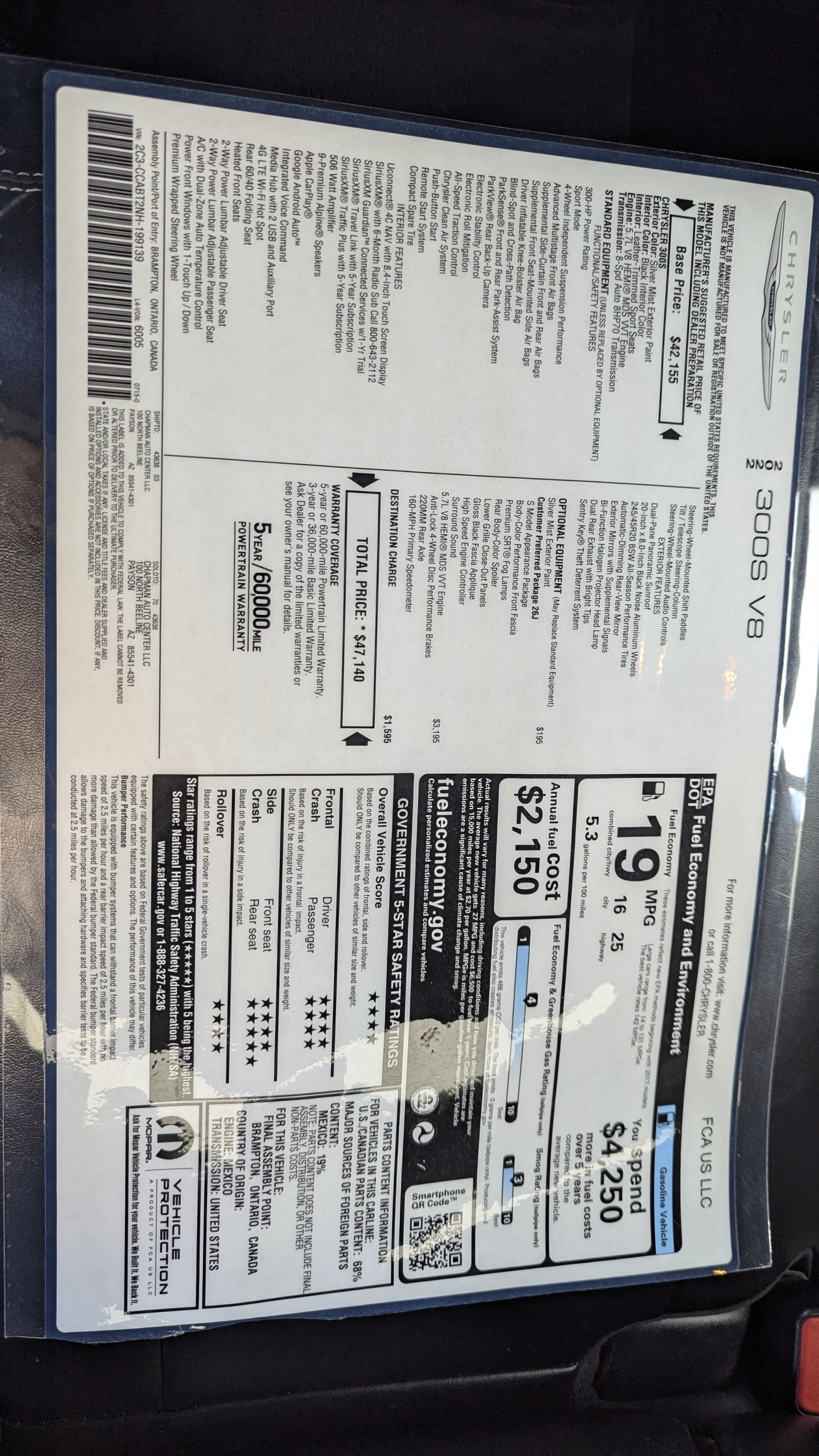 Used 2022 Chrysler 300 S RWD image 17