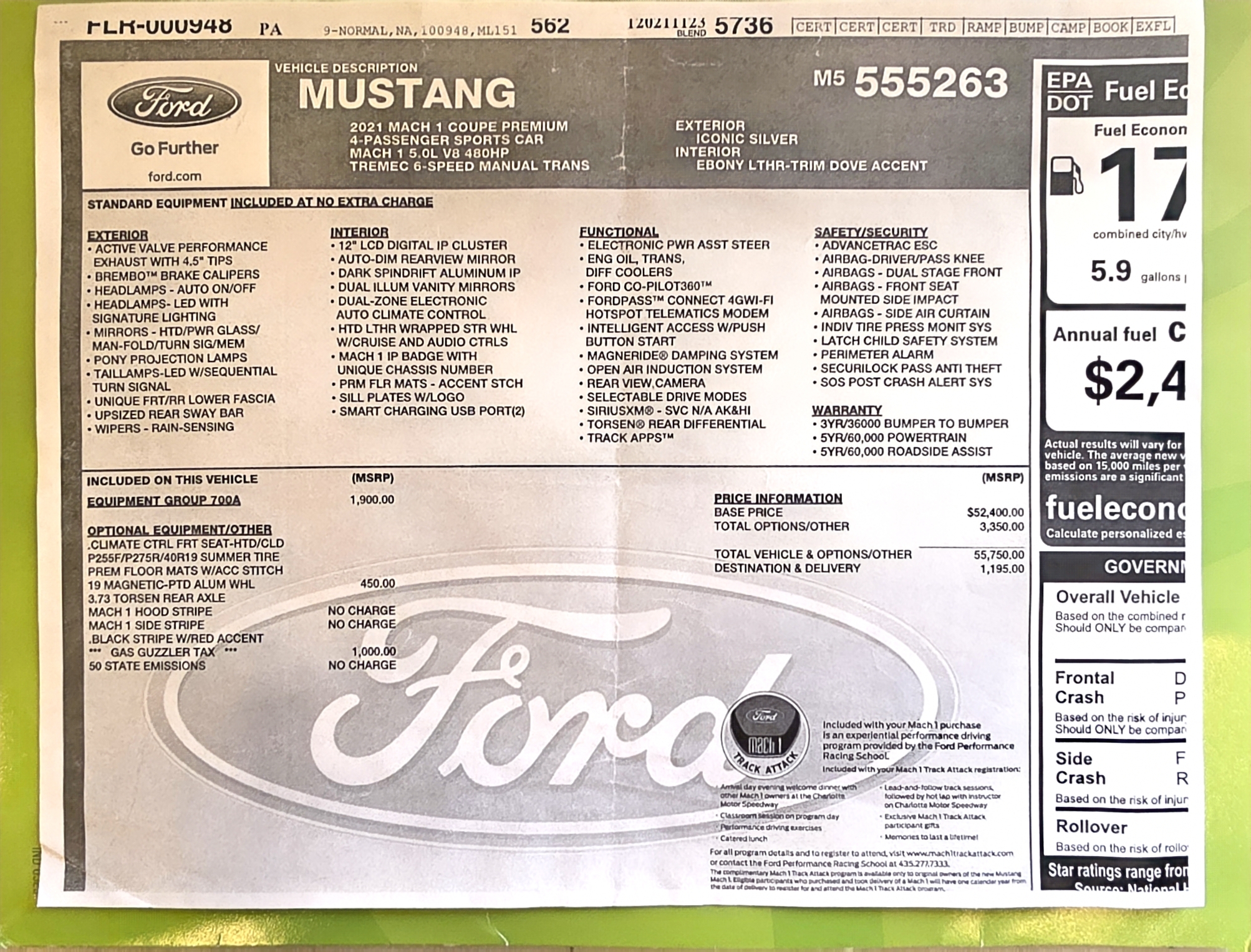 Used 2021 Ford Mustang Mach 1 w/ Equipment Group 700A RWD image 13