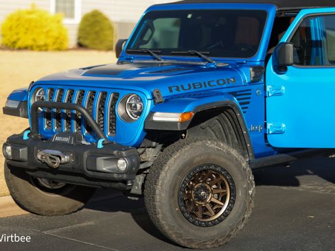 Used 2022 Jeep Wrangler Unlimited Rubicon 4xe w/ Steel Bumper Group image 2