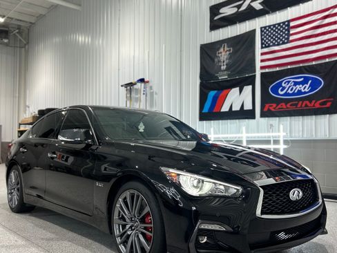 Used 2018 INFINITI Q50 Red Sport 400 w/ Proactive Package image 9