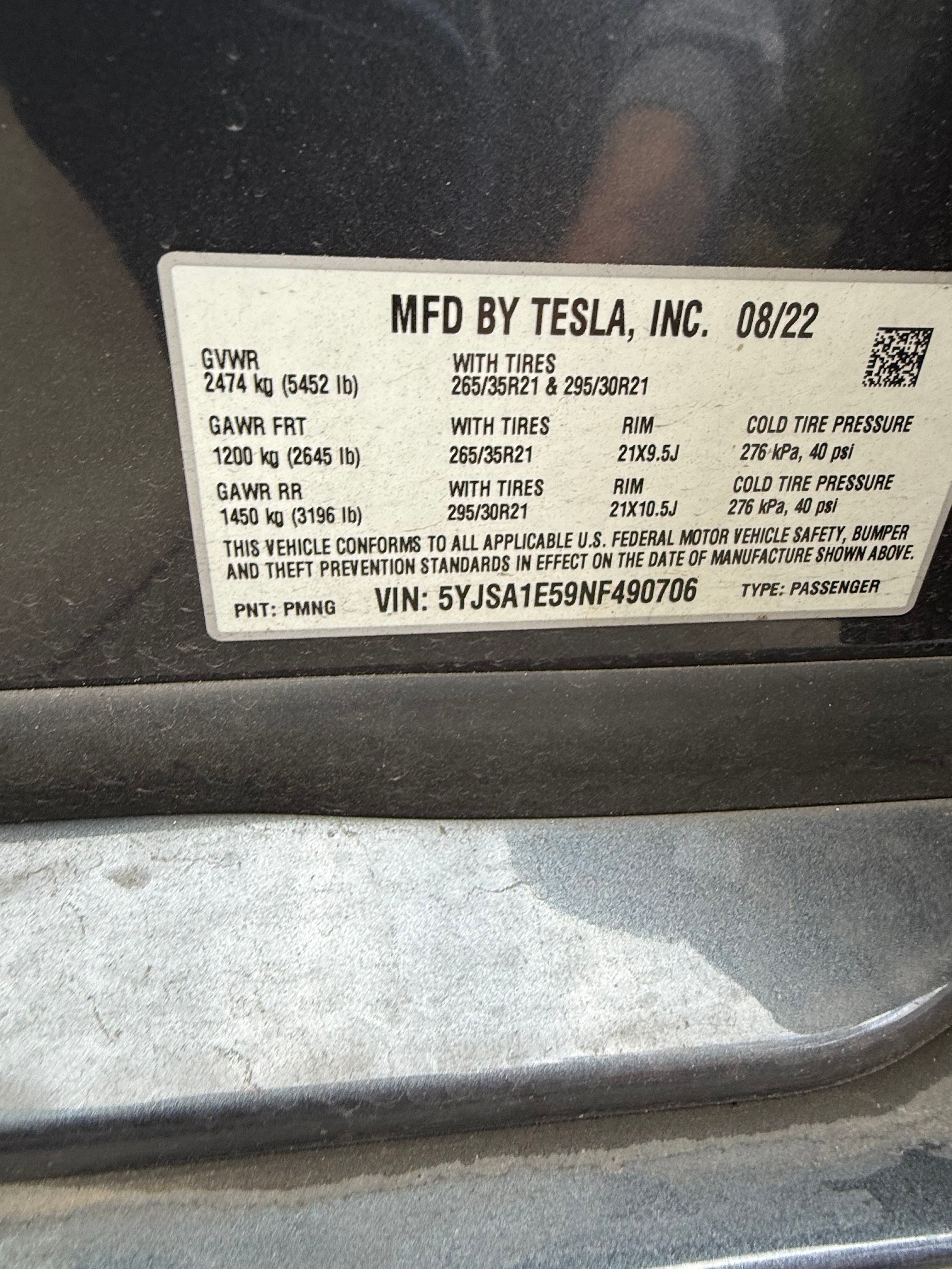 Used 2022 Tesla Model S Standard Range AWD/4WD image 16