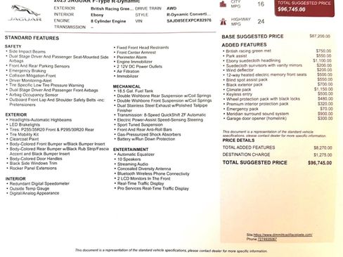 Used 2023 Jaguar F-TYPE R-Dynamic image 9