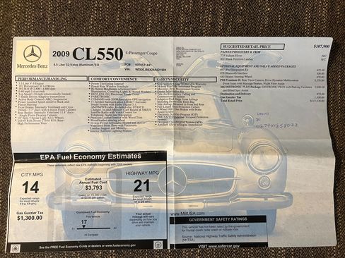 Used 2009 Mercedes-Benz CL 550 4MATIC image 2