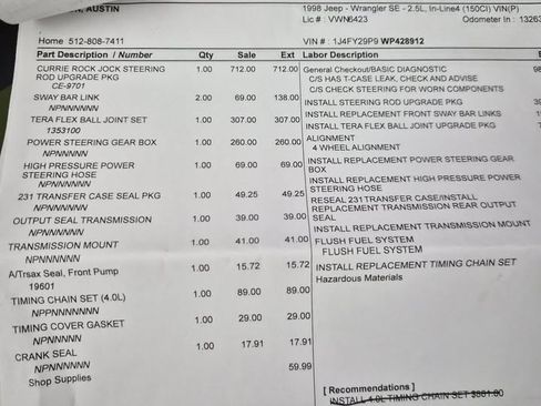 Used 1998 Jeep Wrangler SE image 4