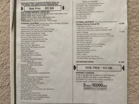 Used 2019 Jeep Grand Cherokee Laredo w/ Laredo X Package image 13