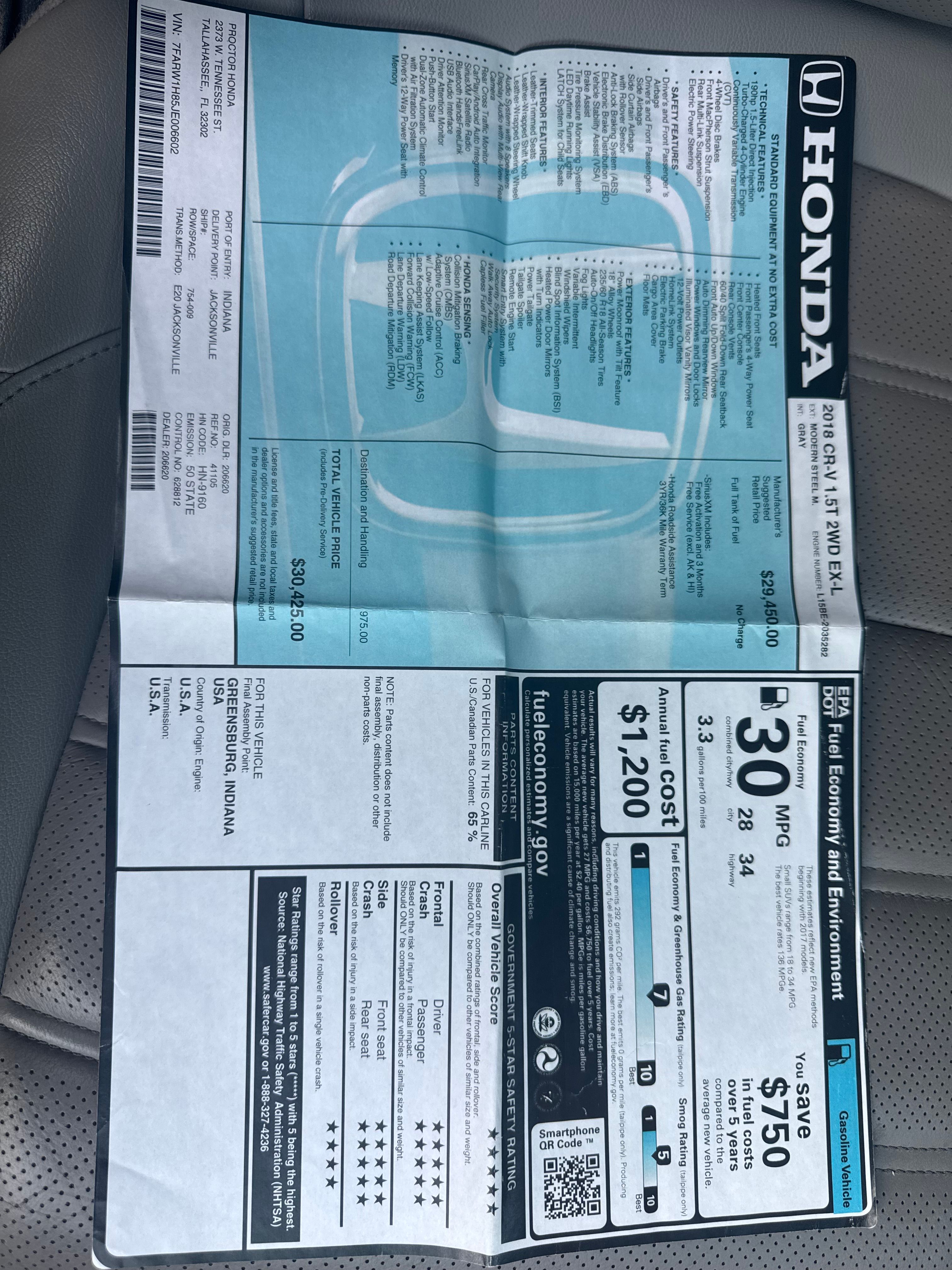 Used 2018 Honda CR-V EX-L image 15
