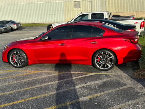 Used 2024 INFINITI Q50 Red Sport 400 w/ Carbon Fiber Package RWD image 5