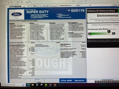 Used 2022 Ford F250 Lariat w/ Tremor Off-Road Package image 2