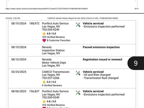 Used 2004 Lexus LS 430 image 27