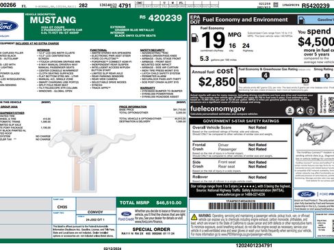 Used 2024 Ford Mustang GT w/ Mustang Nite Pony Package image 23