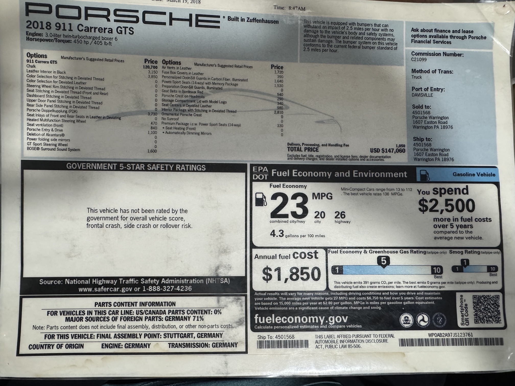 Used 2018 Porsche 911 GT3 RS image 24