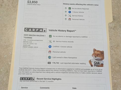 Used 2009 MAZDA MAZDA6 i Touring image 4