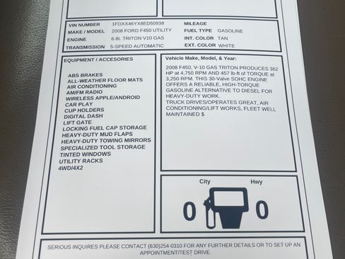 Used 2008 Ford F450 2WD SuperCab Super Duty image 32