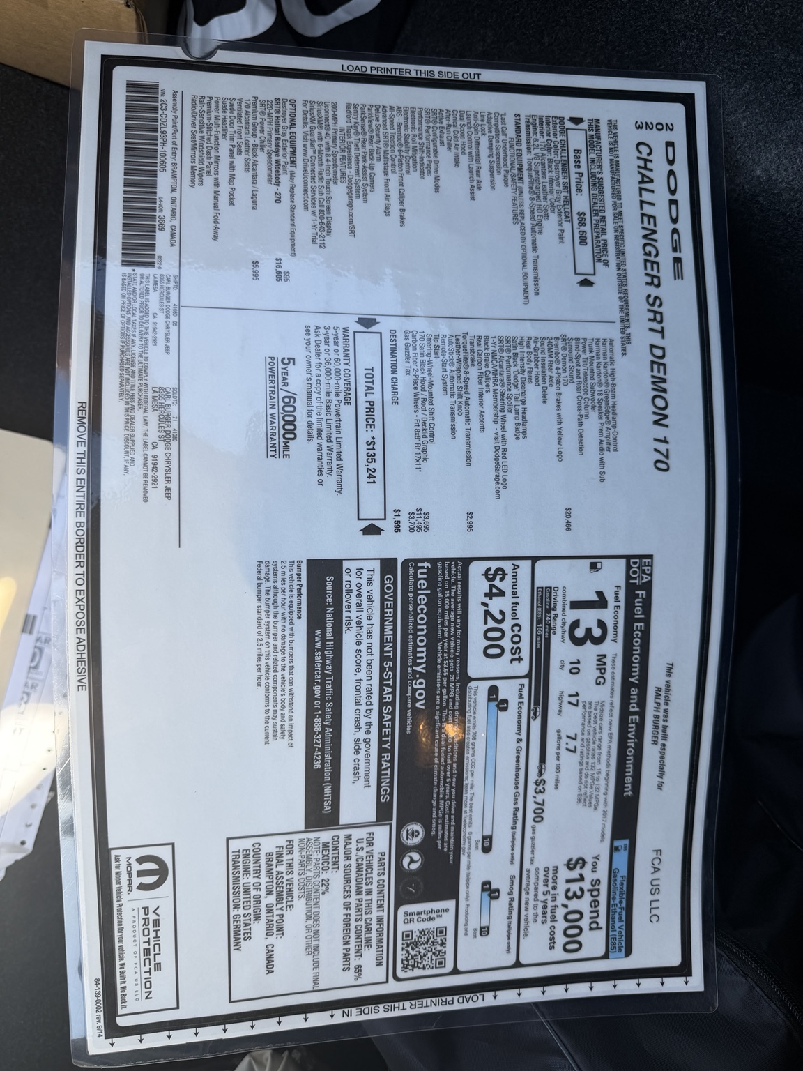 Used 2023 Dodge Challenger SRT Hellcat Redeye RWD image 31