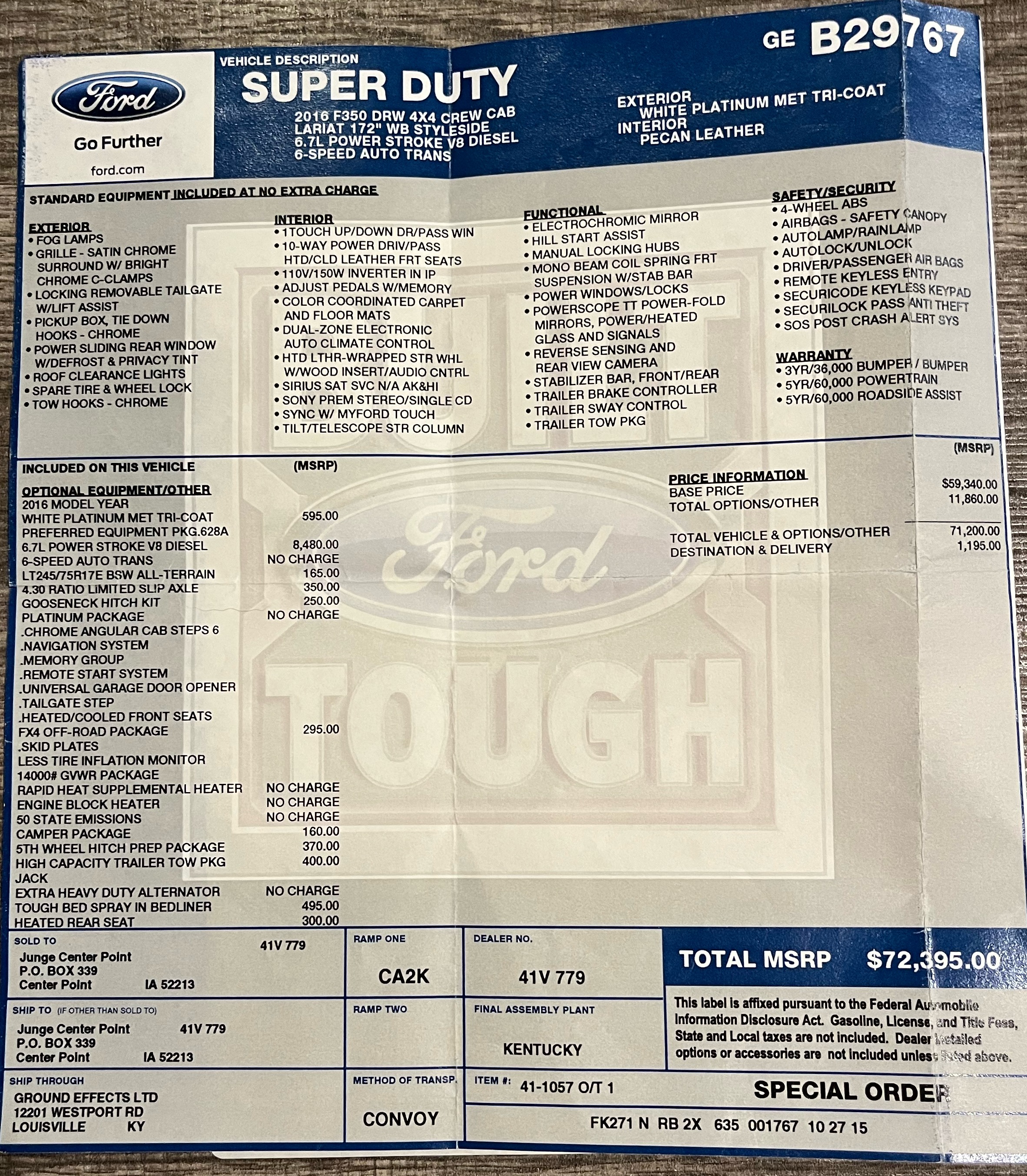 Used 2016 Ford F350 Platinum AWD/4WD image 20