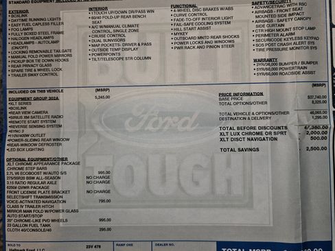 Used 2017 Ford F150 XLT w/ Equipment Group 302A Luxury image 2