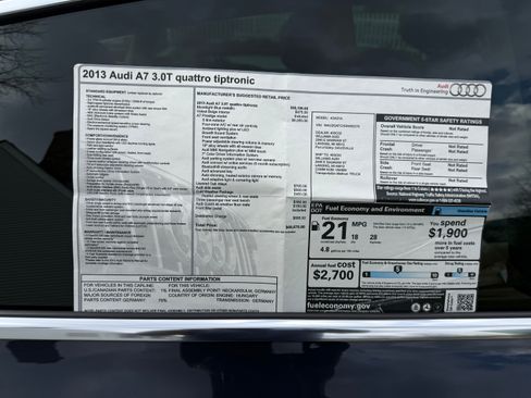 Used 2013 Audi A7 3.0T Prestige image 5