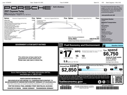 Used 2021 Porsche Cayenne Turbo AWD/4WD image 23