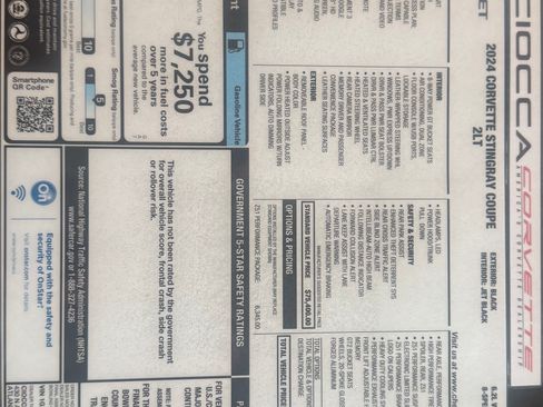 Used 2024 Chevrolet Corvette Stingray Preferred Cpe w/ Z51 Performance Package image 28