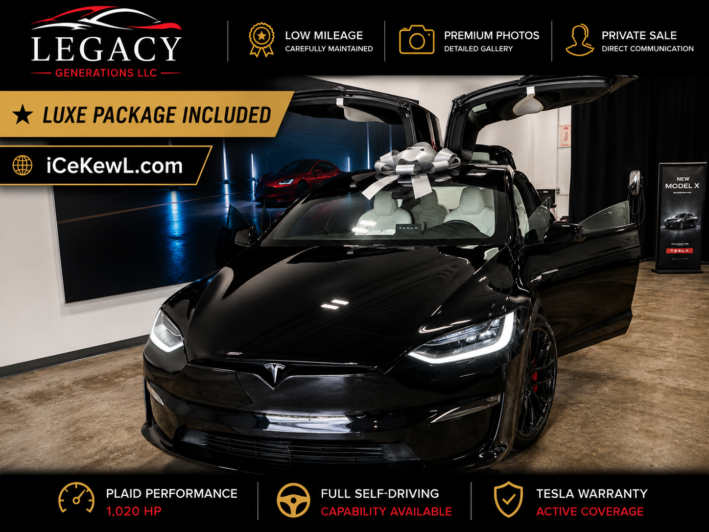 Used 2026 Tesla Model X Plaid AWD/4WD image 1